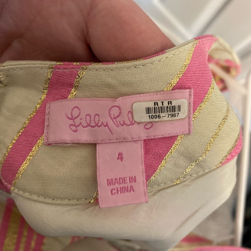 Lilly Pulitzer Candy Striper Bow Shift - Picture 7 of 8